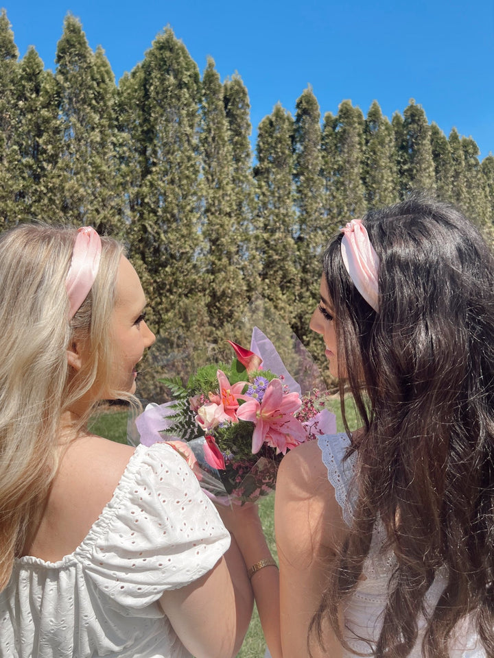 SILK HEADBAND - ROSE - Beyond Scrunchies