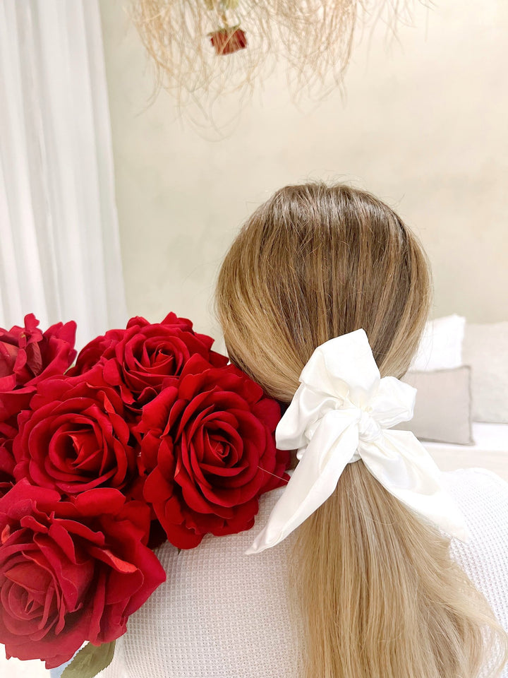 SILK SCARF - Milk - Beyond Scrunchies