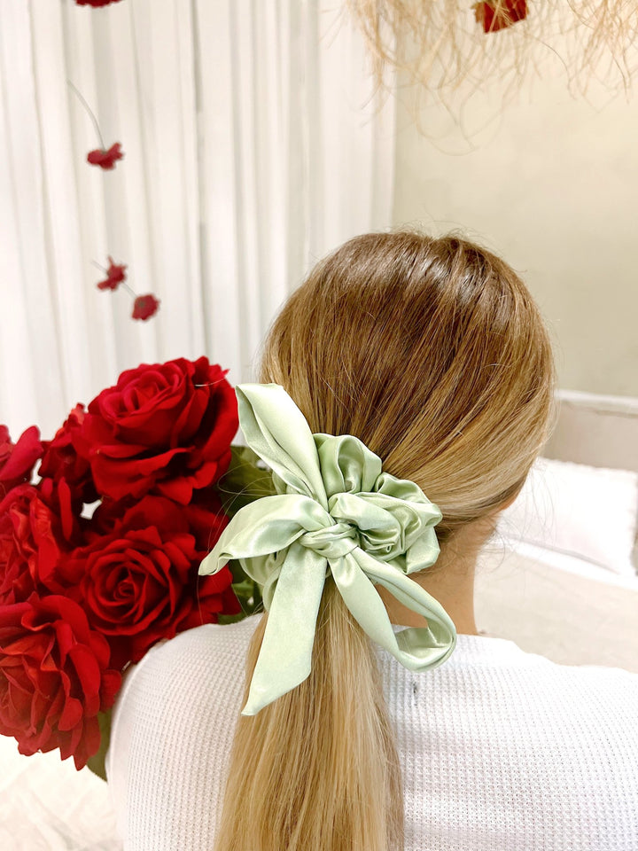 SILK SCARF - Sage - Beyond Scrunchies