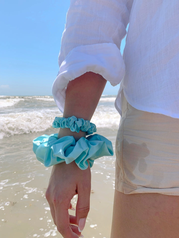 SKY - Silk Skinny Scrunchie - Beyond Scrunchies