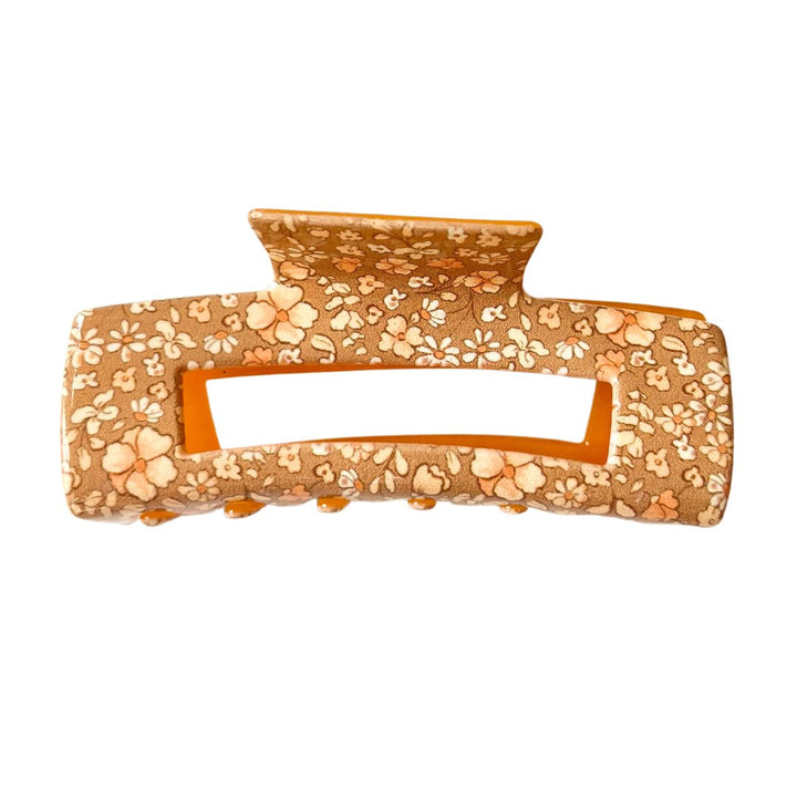 SQUARE CLAW CLIP - FALL FLORALS - Beyond Scrunchies