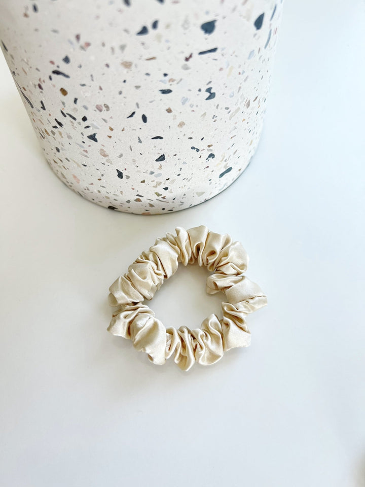 SUGAR COOKIE - Silk Skinny Scrunchie - Beyond Scrunchies