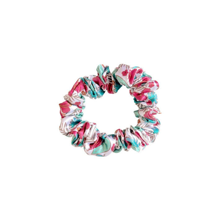 TROPICAL FLORALS - Silk Skinny Scrunchie - Beyond Scrunchies