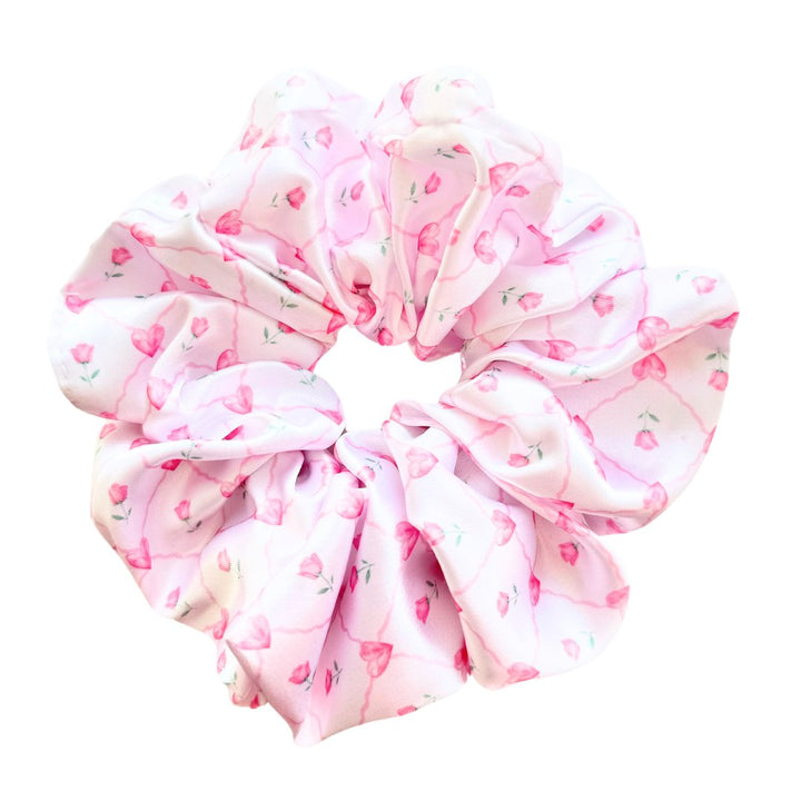 TULIPS & LOVE - Mulberry Silk Scrunchie - Beyond Scrunchies