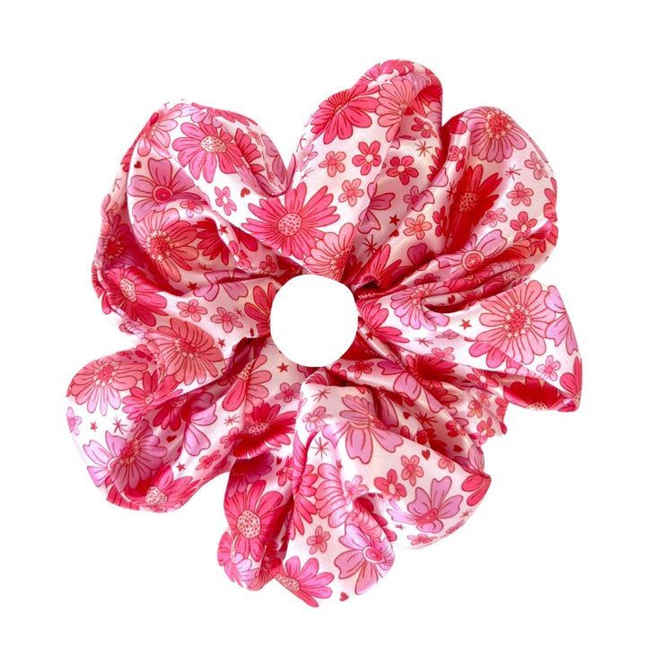 VALENTINE'S BLOOM - Printed Silk Scrunchie - Beyond Scrunchies