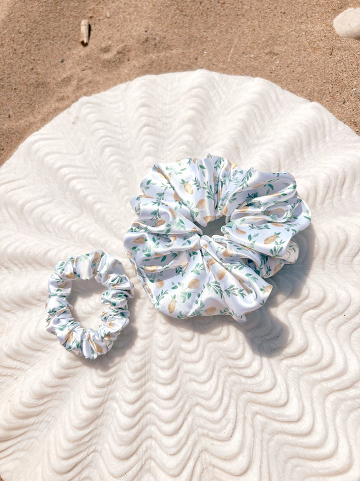 VINTAGE LEMONS - Silk Skinny Scrunchie - Beyond Scrunchies