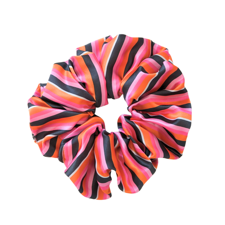 HALLO-STRIPES - Printed Silk Scrunchie