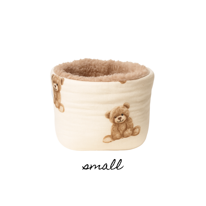 SMALL PUFF BUCKET ORGANIZER - BEARY SOFT