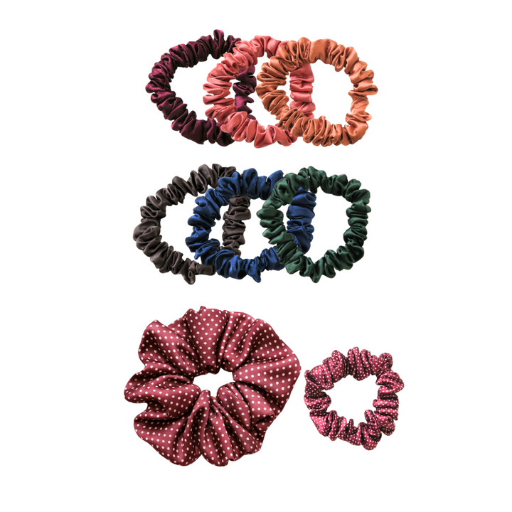 FALL '25 SCRUNCHIE & HAIR TIE BUNDLE (8)