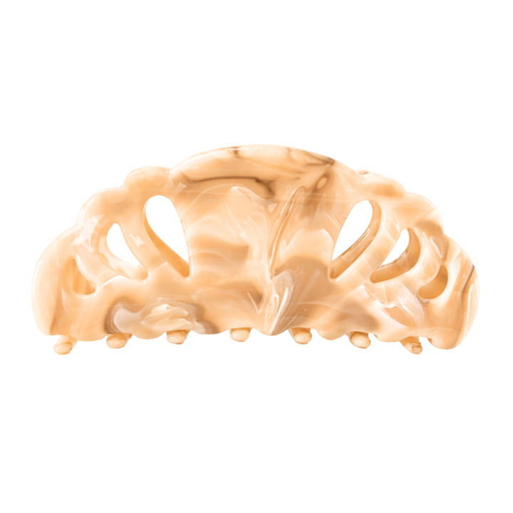 HEIRLOOM CLIP - BEIGE CHIFFON