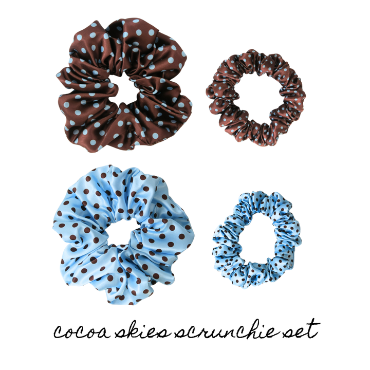 COCOA SKIES - SCRUNCHIE BUNDLE (4)