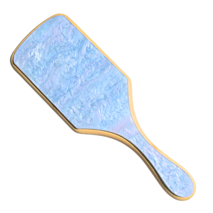 BAMBOO PADDLE BRUSH WITH BOAR BRISTLES - BLUE CRUSH