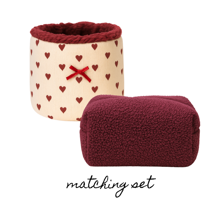 BURGUNDY COZY - MATCHING SET (2)