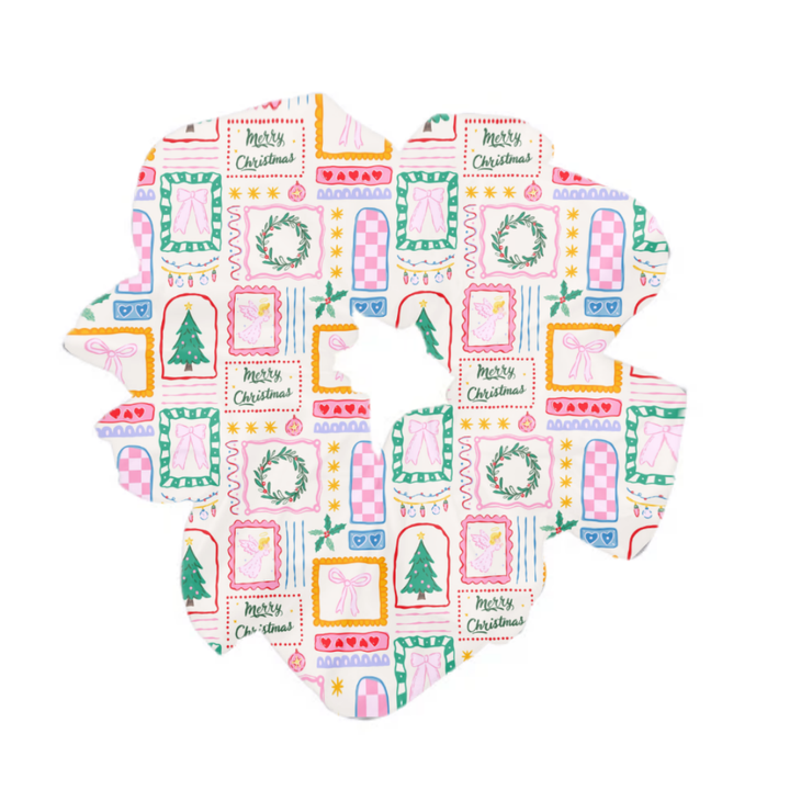 PASTEL NOEL - Printed Silk Scrunchie