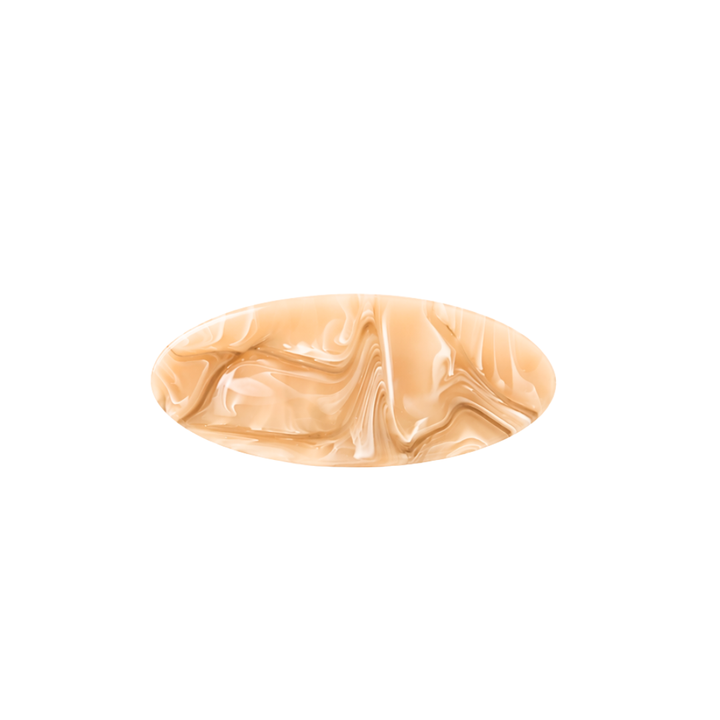 FRENCH BARRETTE - BEIGE CHIFFON