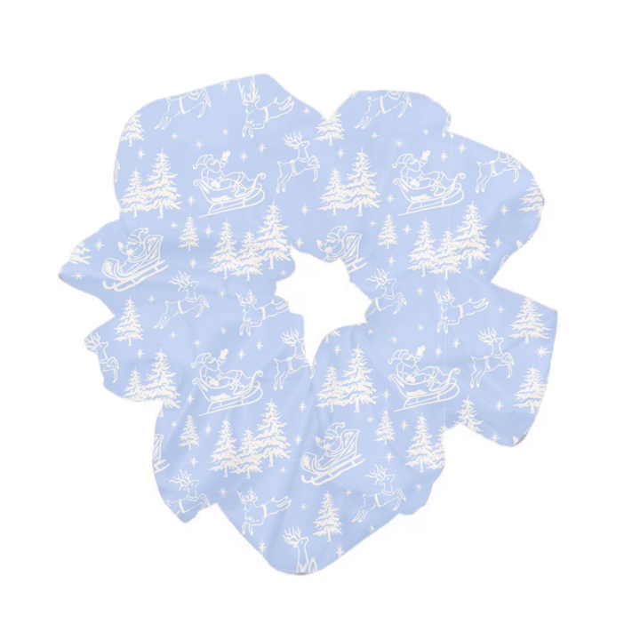 WINTER WONDERLAND - Printed Silk Scrunchie