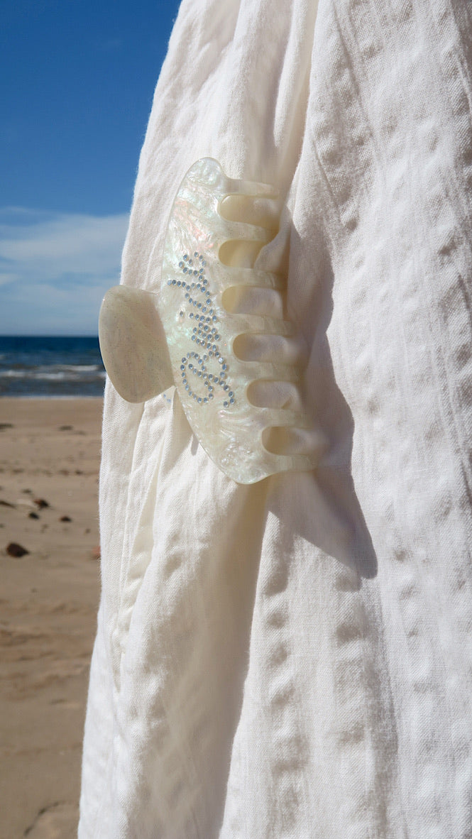 ROUNDED CLAW CLIP - BRIDE