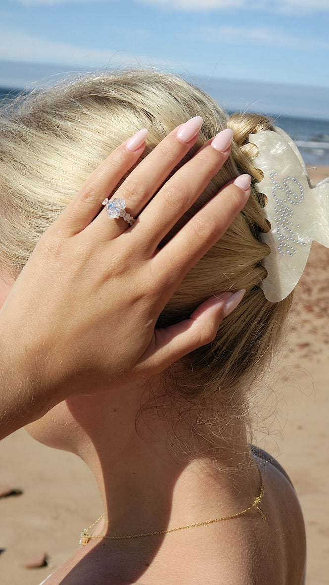 ROUNDED CLAW CLIP - BRIDE