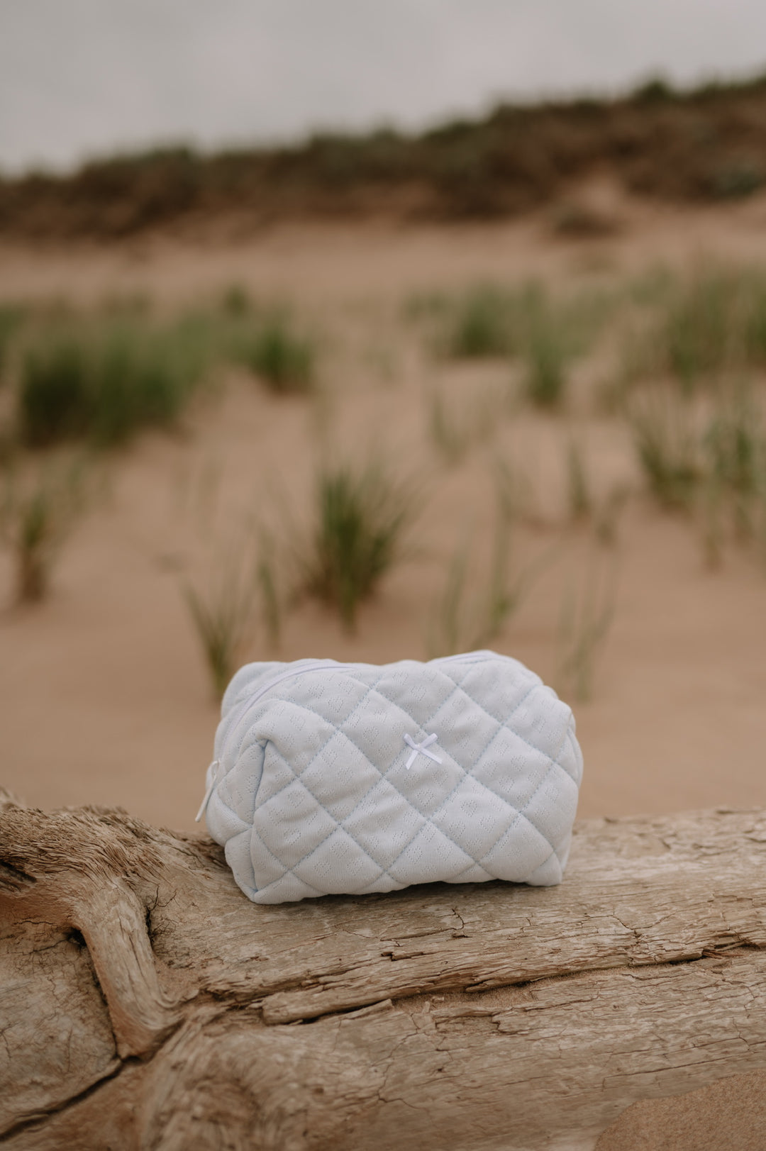 MEDIUM QUILTED MAKEUP BAG - SOMETHING POINTELLE