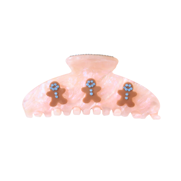 ROUNDED CLAW CLIP - PINK GINGER