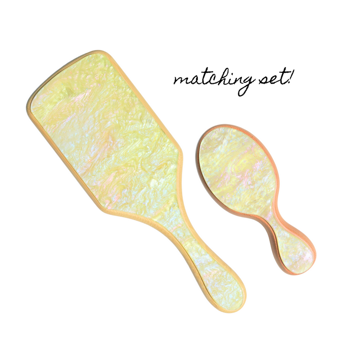 BAMBOO BOAR BRUSH SET - BANANA SPLIT