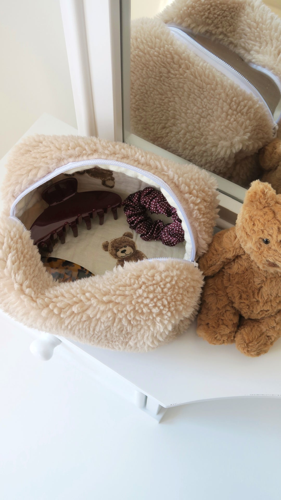 SMALL MAKEUP BAG - BEARY SOFT