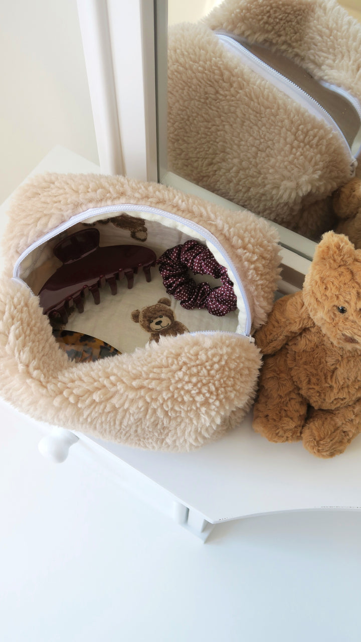 SMALL MAKEUP BAG - BEARY SOFT