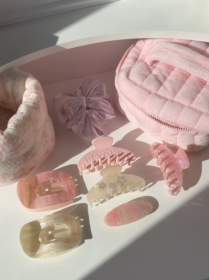 FRENCH BARRETTE - PINK CRUSH