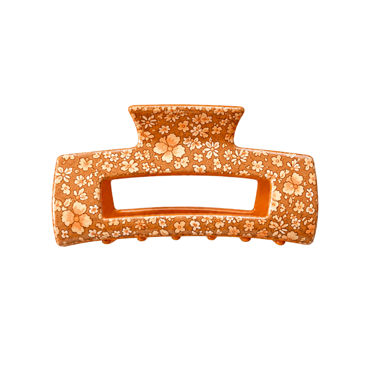 SQUARE CLAW CLIP - FALL FLORALS