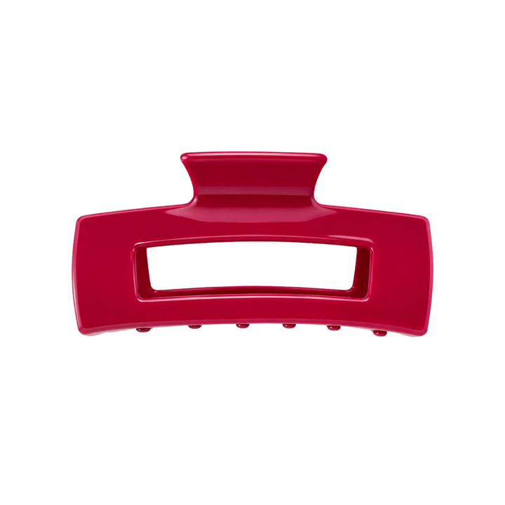 SQUARE CLAW CLIP - MERLOT