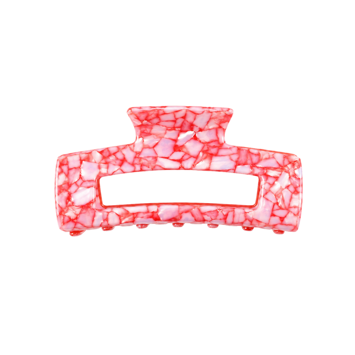 SQUARE CLAW CLIP - VALENTINE