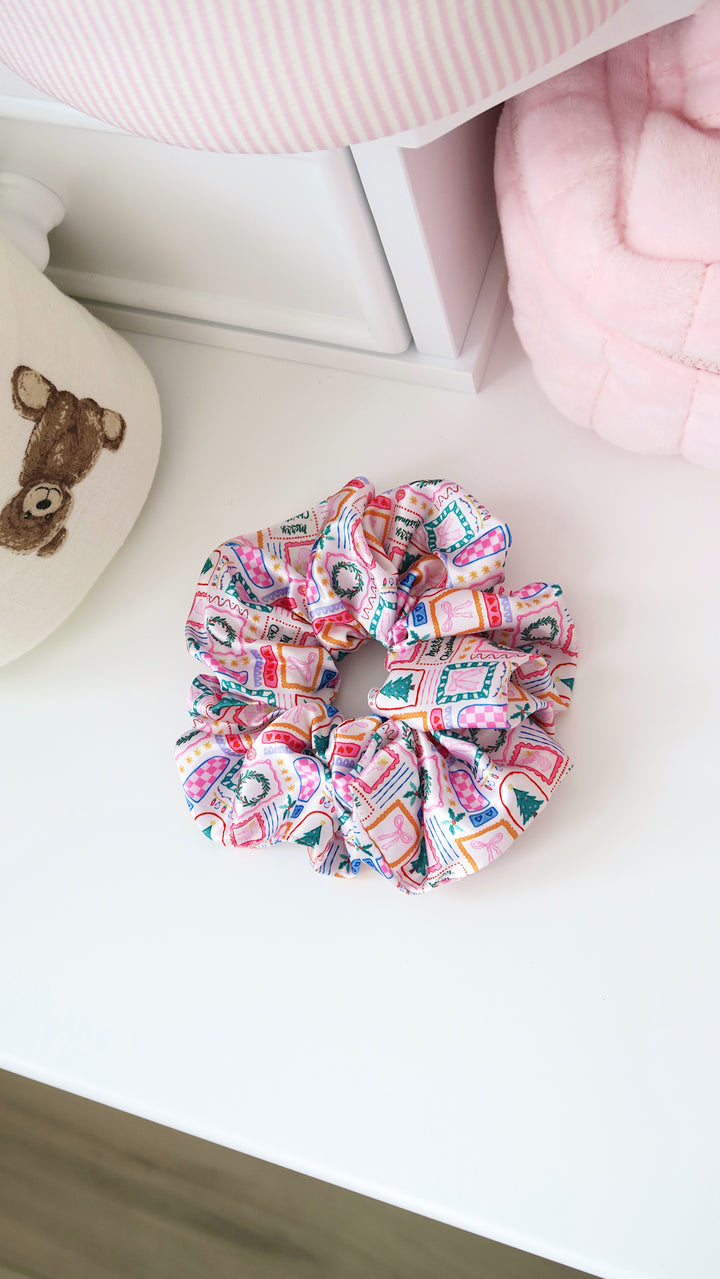 PASTEL NOEL - Printed Silk Scrunchie