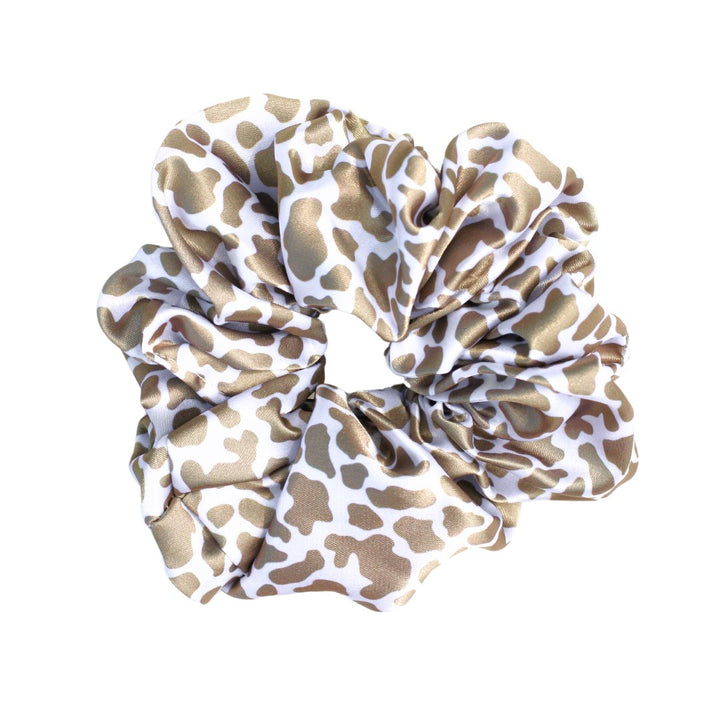 BROWN COW - Printed Silk Scrunchie - Beyond Scrunchies