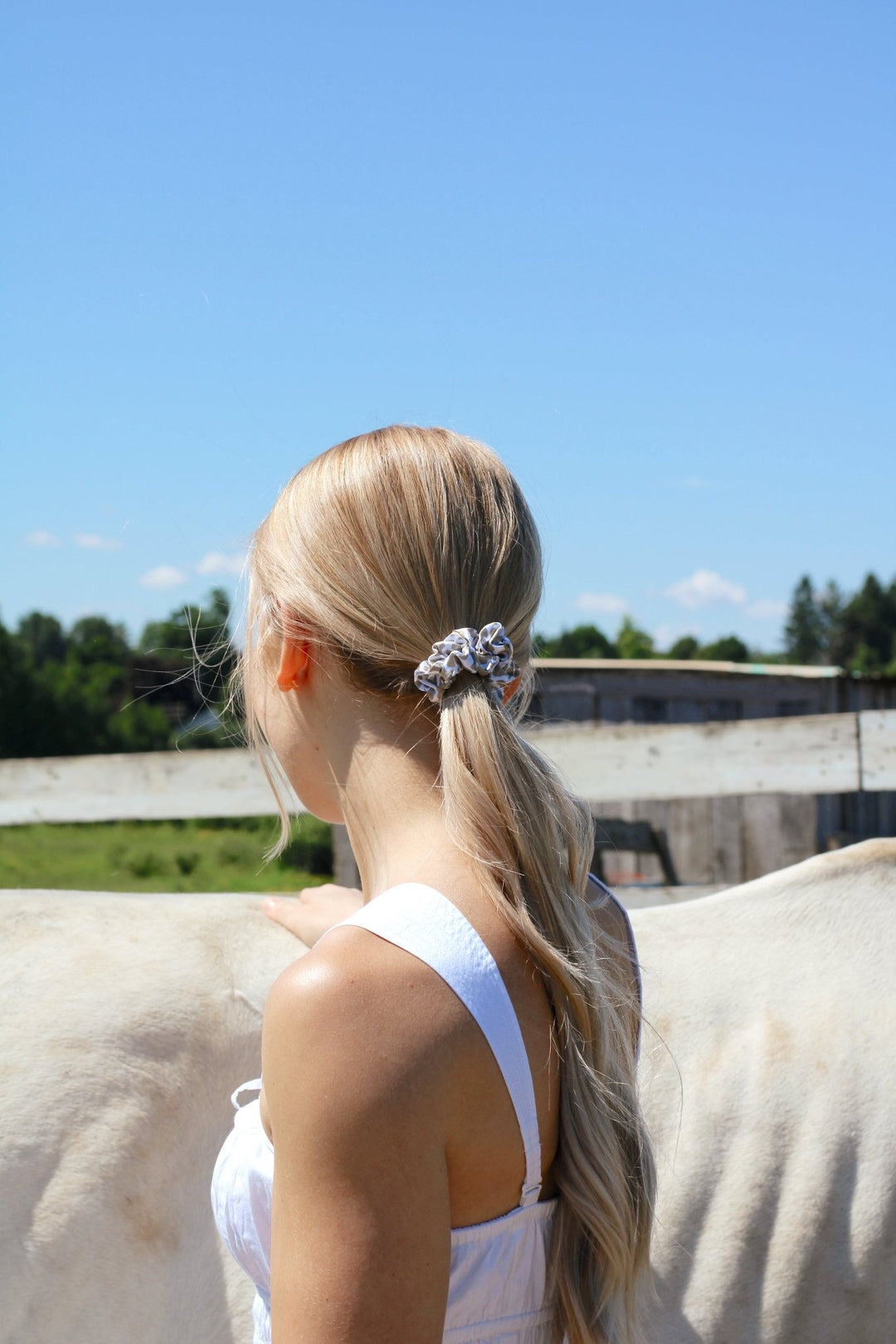 BROWN COW - Silk Skinny Scrunchie - Beyond Scrunchies