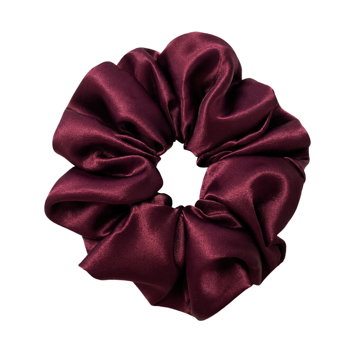 MAROON - Mulberry Silk Scrunchie