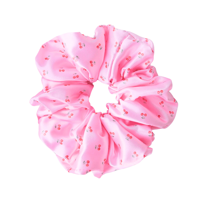 CHERRY LOVE - Printed Silk Scrunchie - Beyond Scrunchies