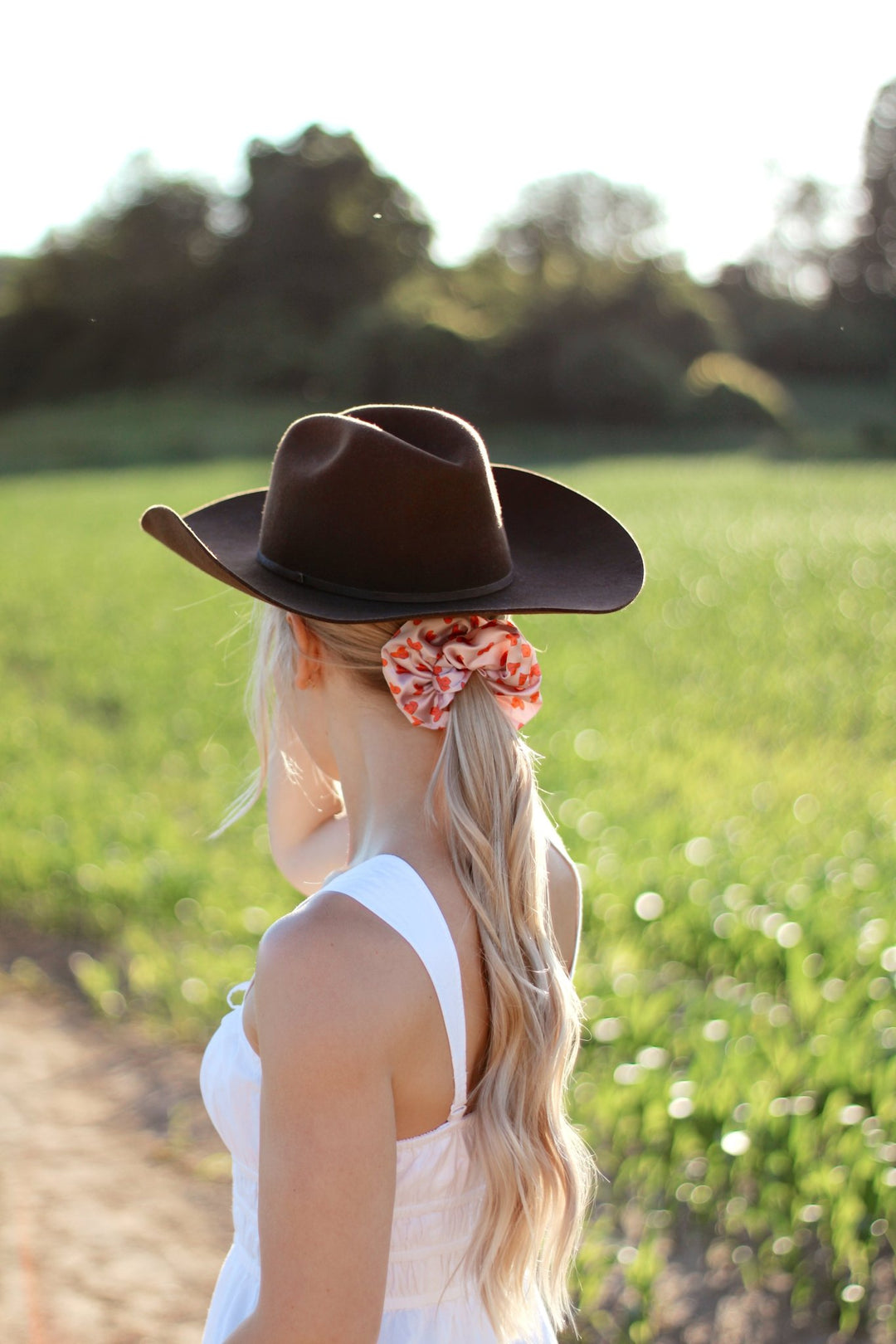 FORGOT MY HAT - Printed Silk Scrunchie - Beyond Scrunchies