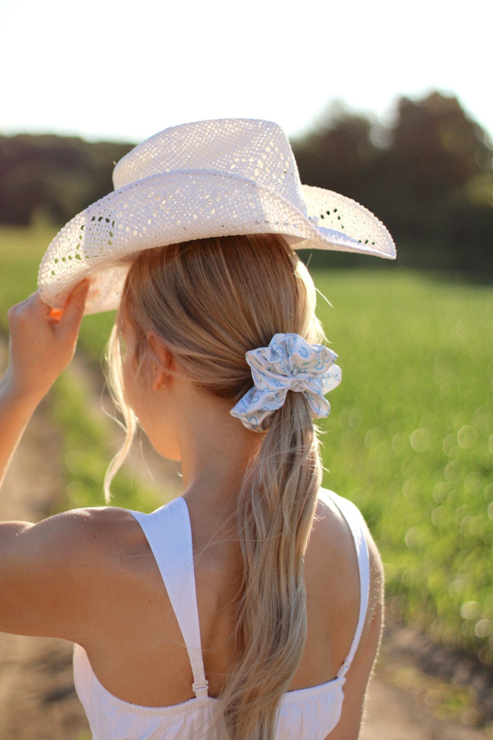 LUCKY YOU - Printed Silk Scrunchie - Beyond Scrunchies