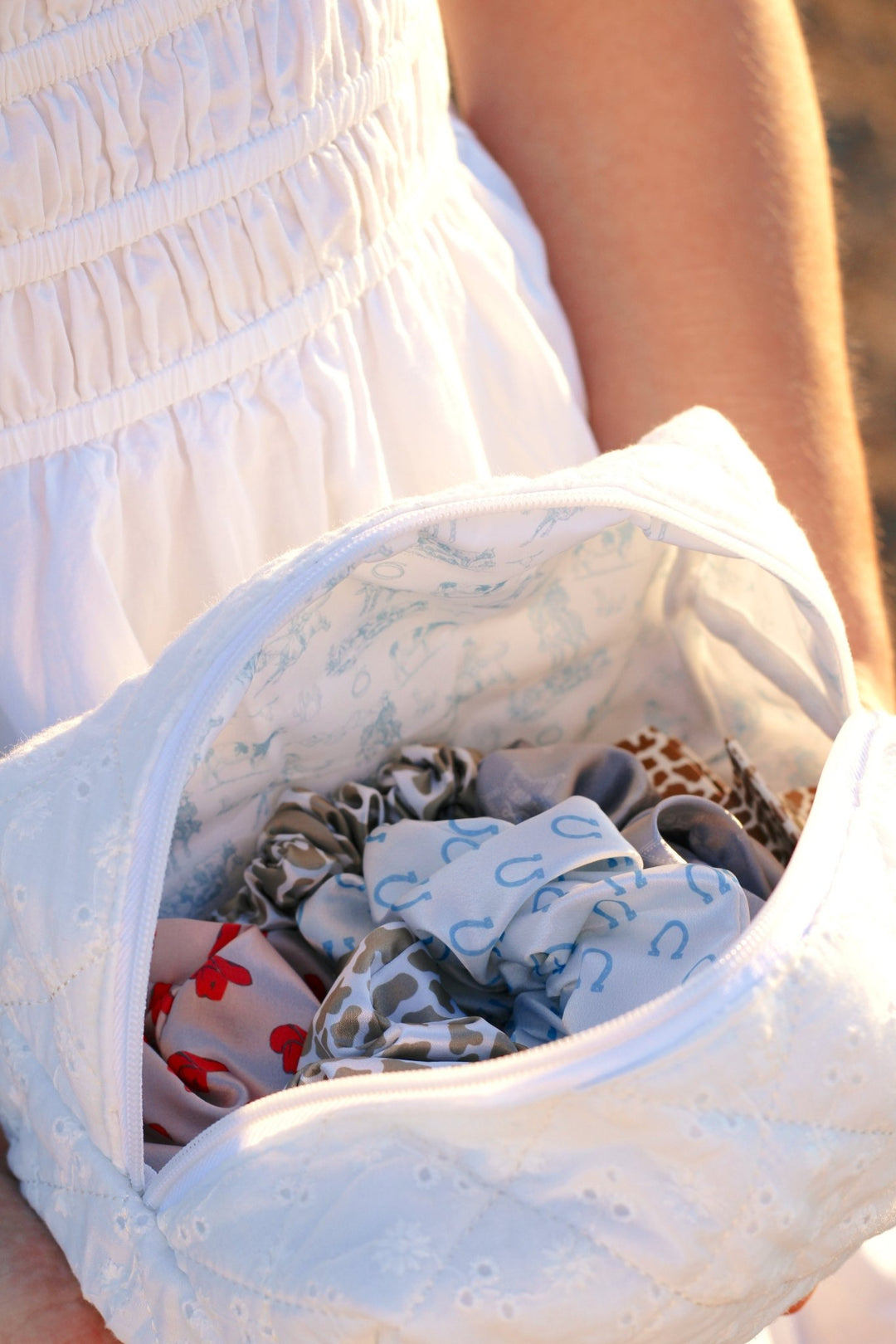 LUCKY YOU - Printed Silk Scrunchie - Beyond Scrunchies