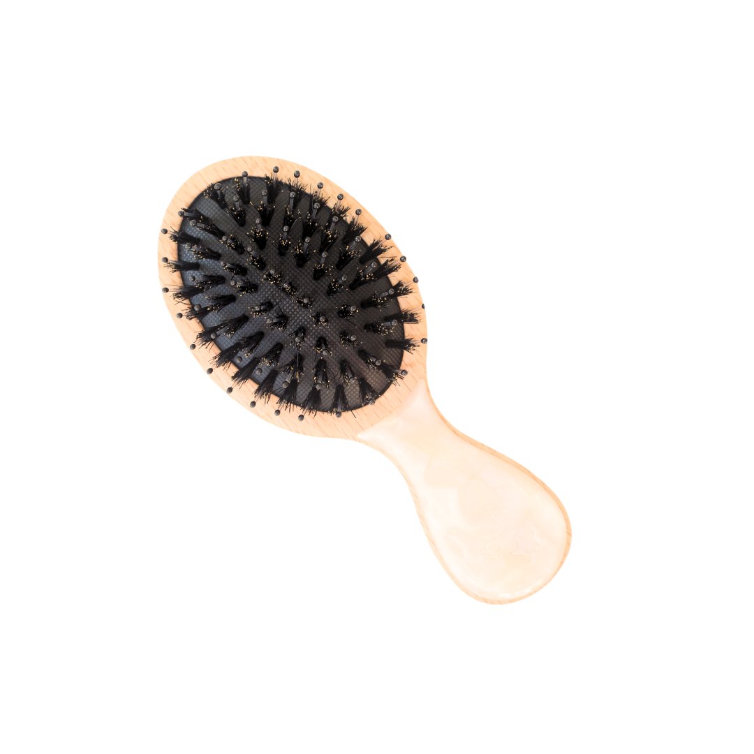 POCKET BAMBOO BOAR BRUSH - OPALESCENT - Beyond Scrunchies