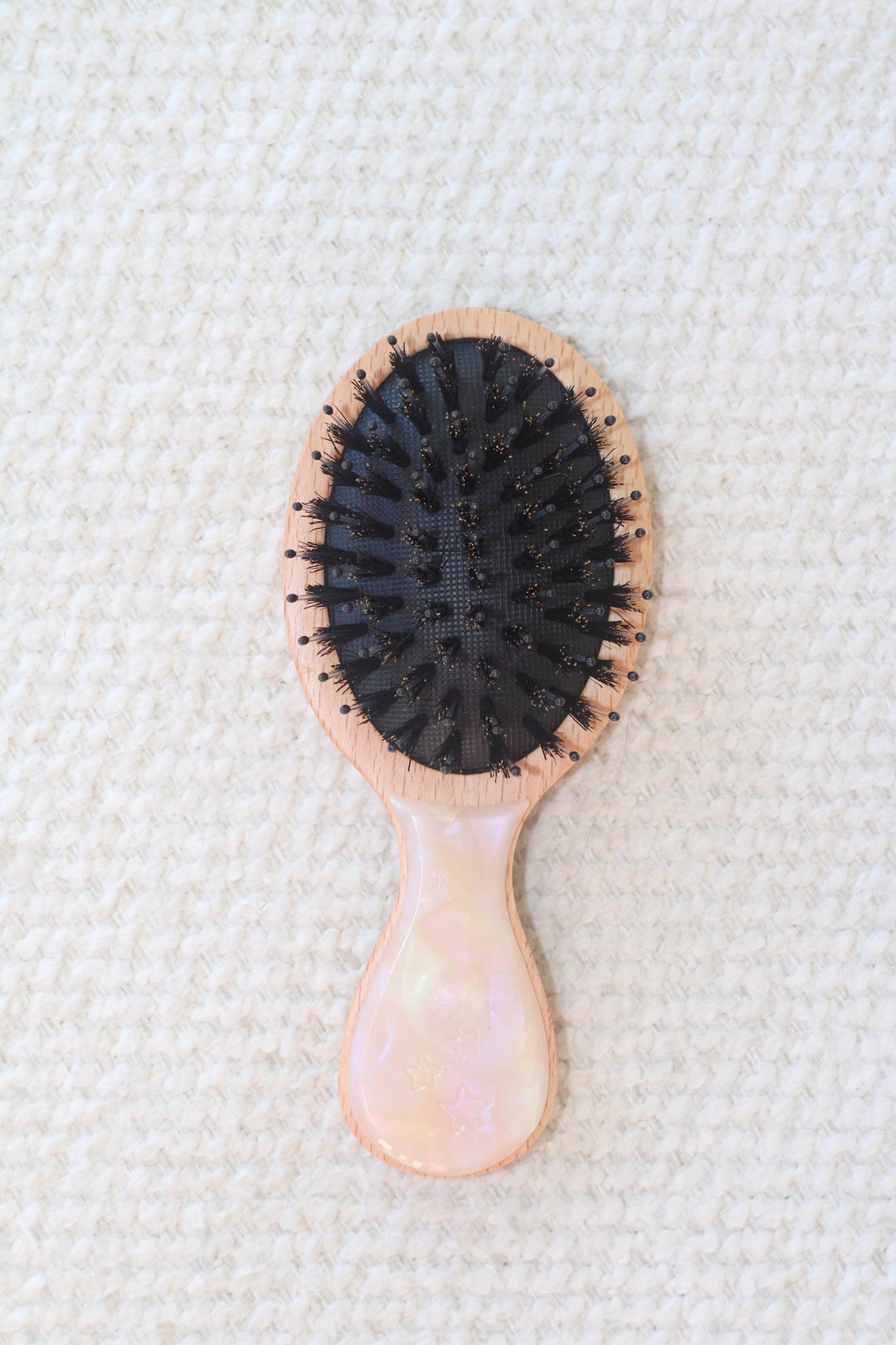 POCKET BAMBOO BOAR BRUSH - OPALESCENT - Beyond Scrunchies