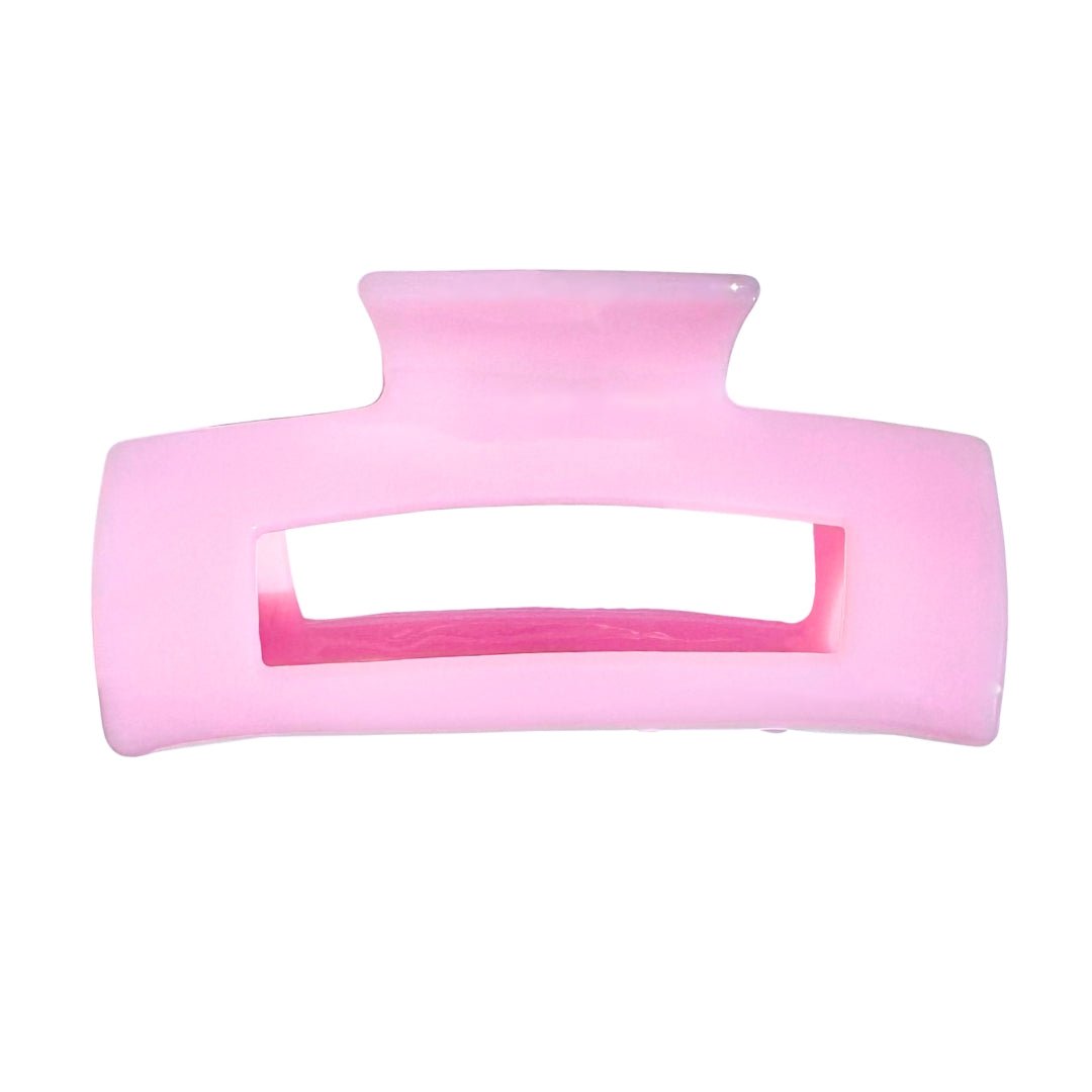 SQUARE CLAW CLIP - BABY PINK - Beyond Scrunchies