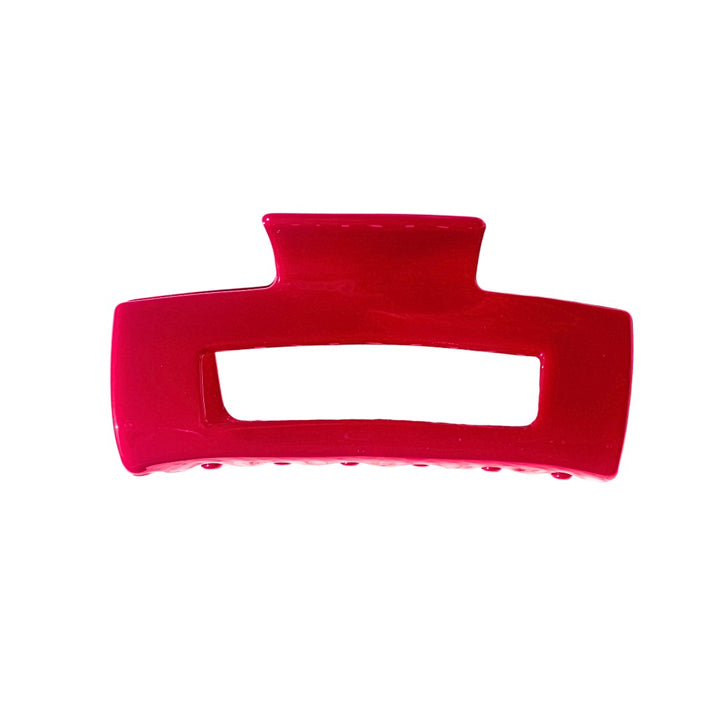 SQUARE CLAW CLIP - MERLOT - Beyond Scrunchies