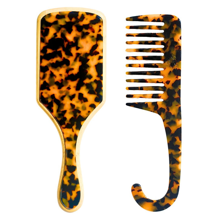 TORTOISE BRUSH & COMB BUNDLE - Beyond Scrunchies