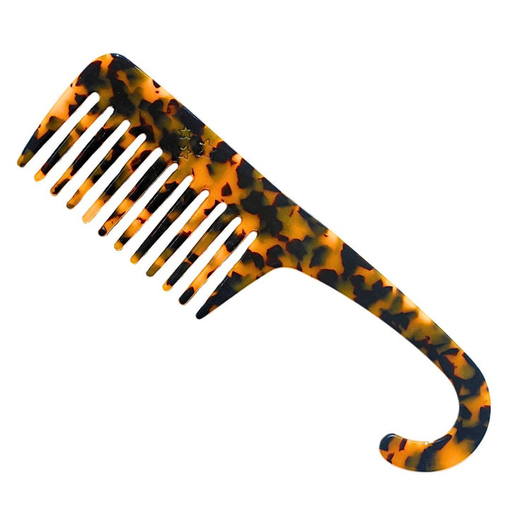 WIDE TOOTH LONG DETANGLING COMB - TORTOISE - Beyond Scrunchies