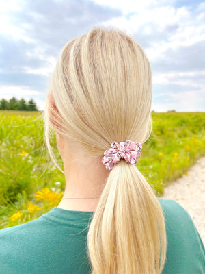 AUTUMN BLOOM - Silk Skinny Scrunchie - Beyond Scrunchies