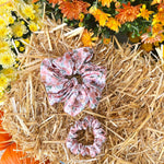 AUTUMN BLOOM - Silk Skinny Scrunchie - Beyond Scrunchies