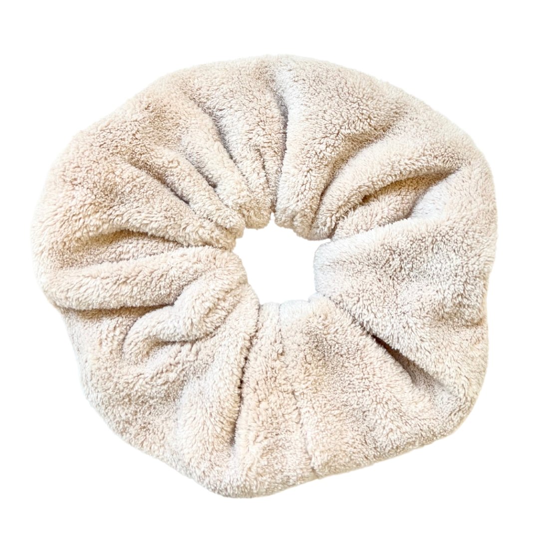 BEIGE - Microfiber Towel Scrunchie - Beyond Scrunchies