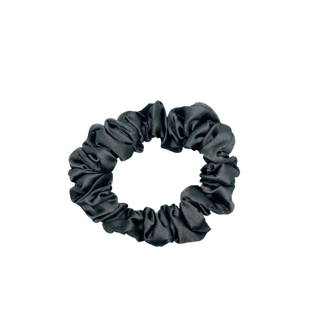 CHARCOAL - Silk Skinny Scrunchie - Beyond Scrunchies