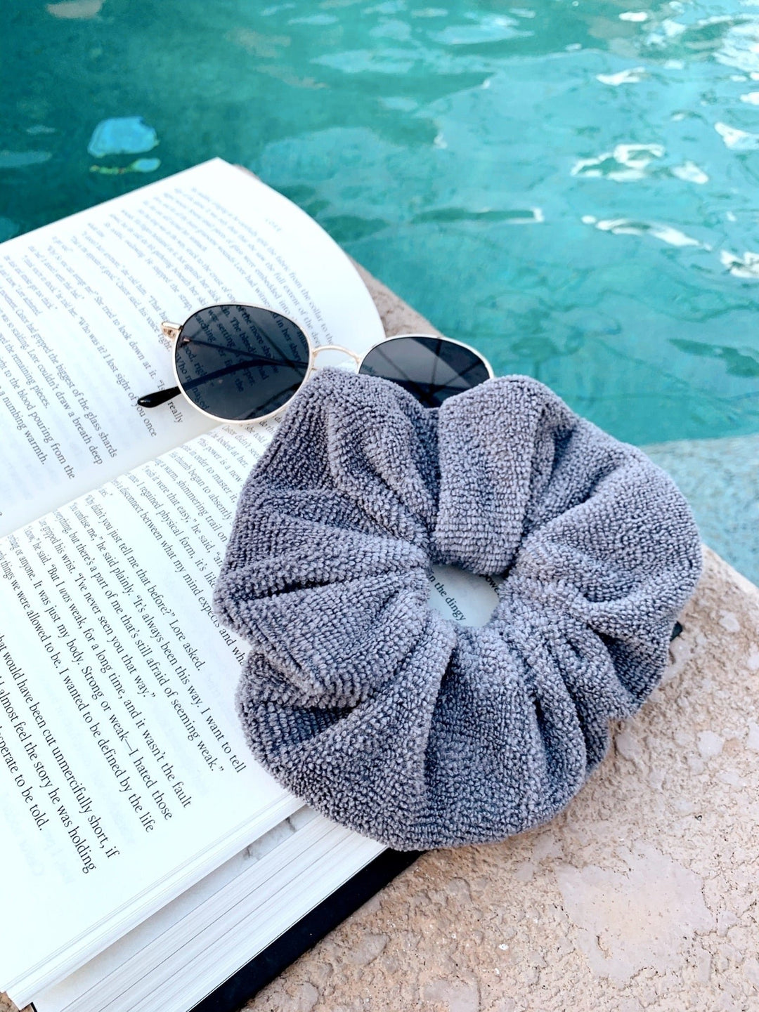 DARK GREY - Micro-Fibre Towel Scrunchie - Beyond Scrunchies